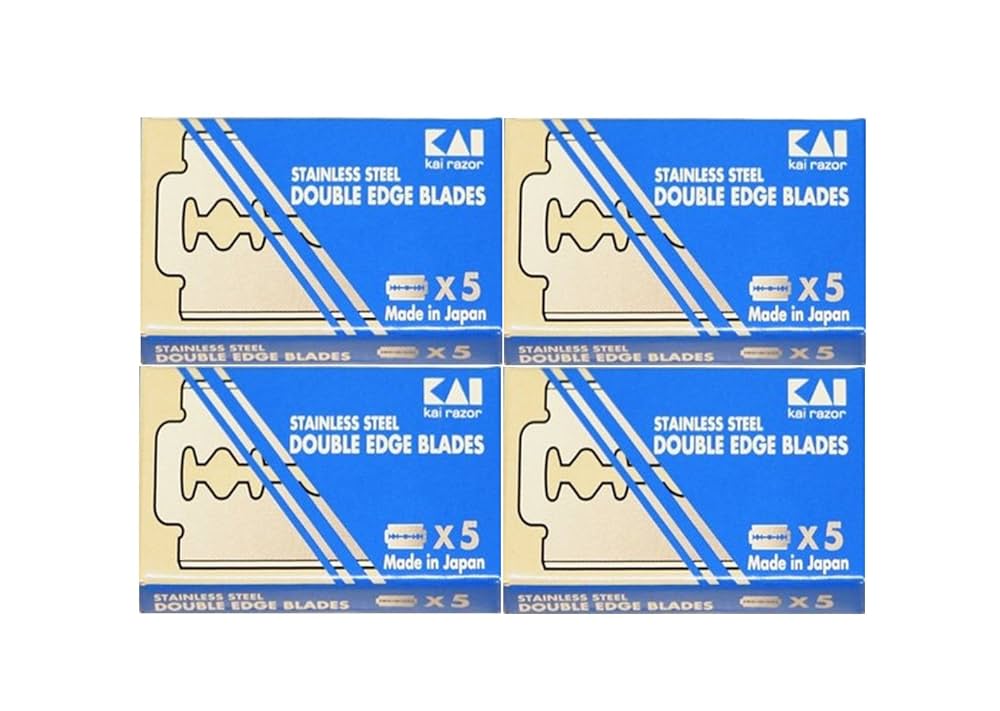 Amazon.com: 20 Kai Stainless Steel Double Edge Razor Blades